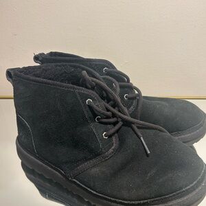 UGG Black Suede Lace-Up Boots 🖤